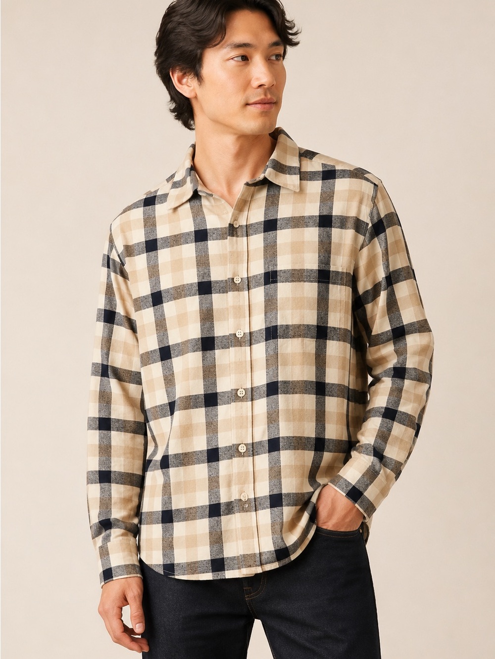 United by Blue Impact Collection Organic Cotton Plaid Flannel Shirt Men’s Large